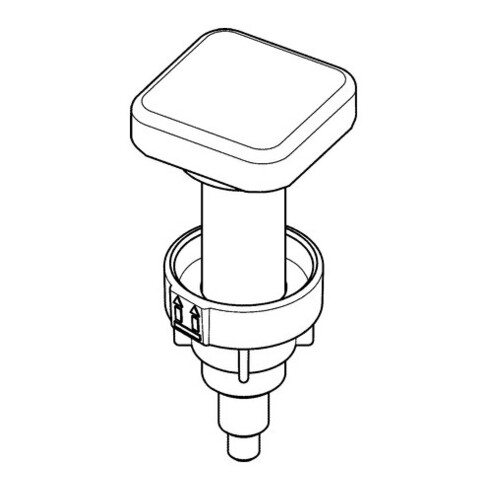Grohe Drehgriff 42586 für Küchenspülen edelstahl
