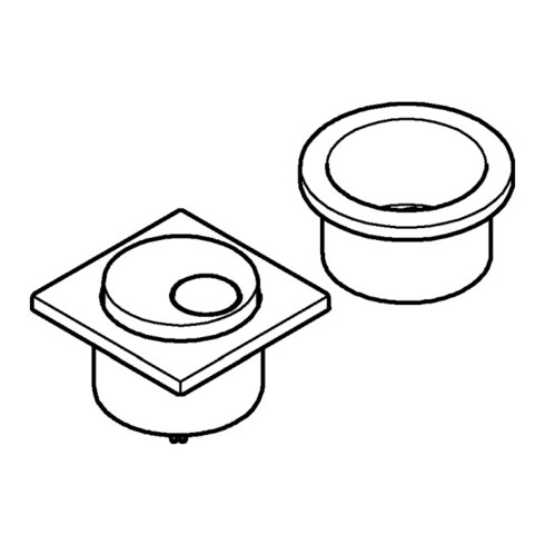 Grohe Druckknopf 49538 für Aufsatzspülkasten chrom
