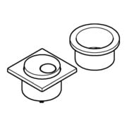 Grohe Druckknopf 49538 für Aufsatzspülkasten chrom-3