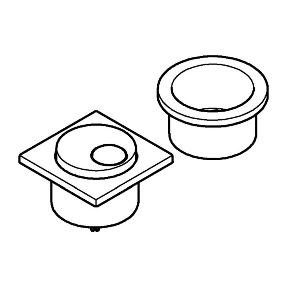 Grohe Druckknopf 49538 für Aufsatzspülkasten chrom