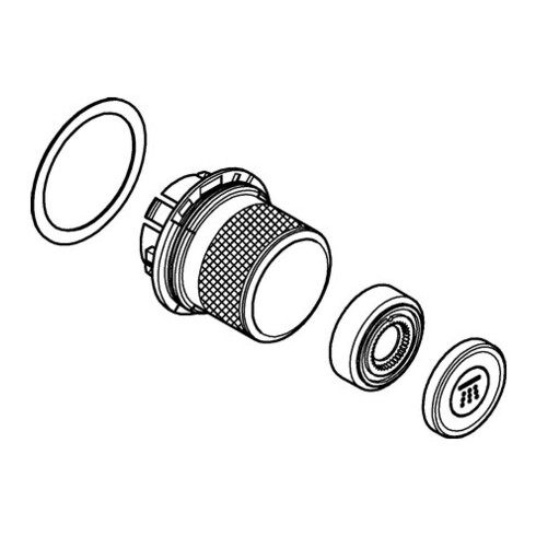 Grohe Druckknopfbetätigung 48361 für SmartControl Unterputz chrom