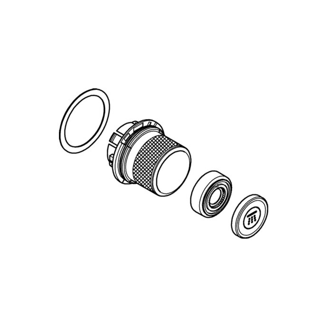 Grohe Druckknopfbetätigung 48361 für SmartControl Unterputz chrom