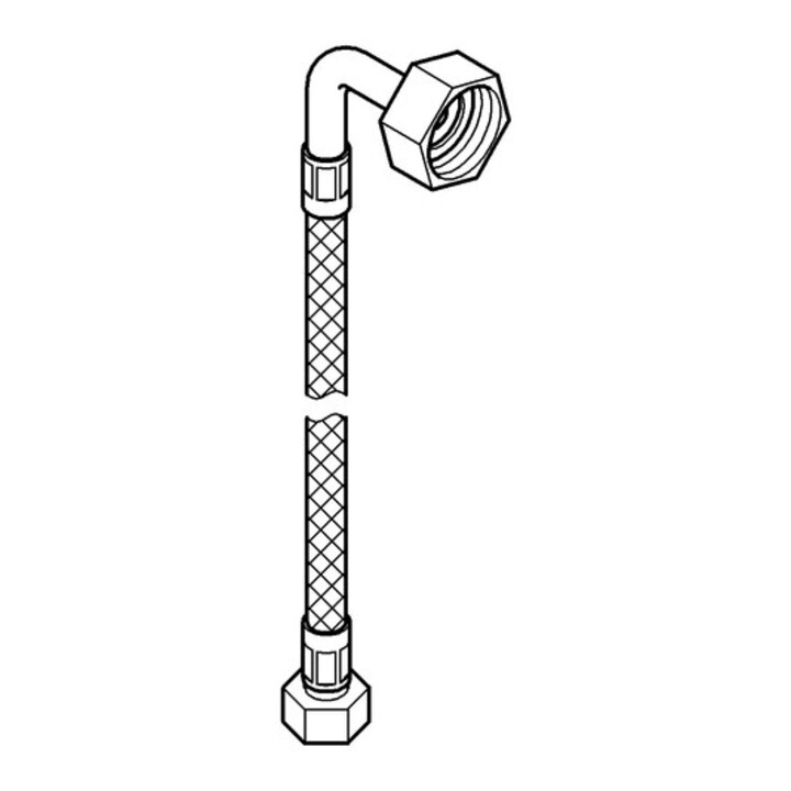 Grohe Druckschlauch 45417 flexibel M15x1 x3/4" 500mm chrom