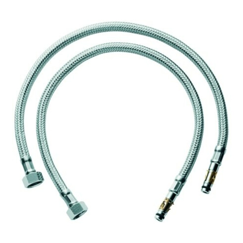 Grohe Druckschlauch 45484 3/8" x 484mm 2 Stück chrom