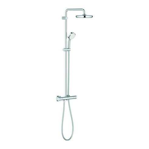Grohe Duschsystem Tempesta Cosmopolitan 210 chr, m AP-Thermostat, schwenkb. Arm 39cm