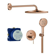 Grohe Duschsystem Essence UP, mit Rainshower Mono 310, warm sunset