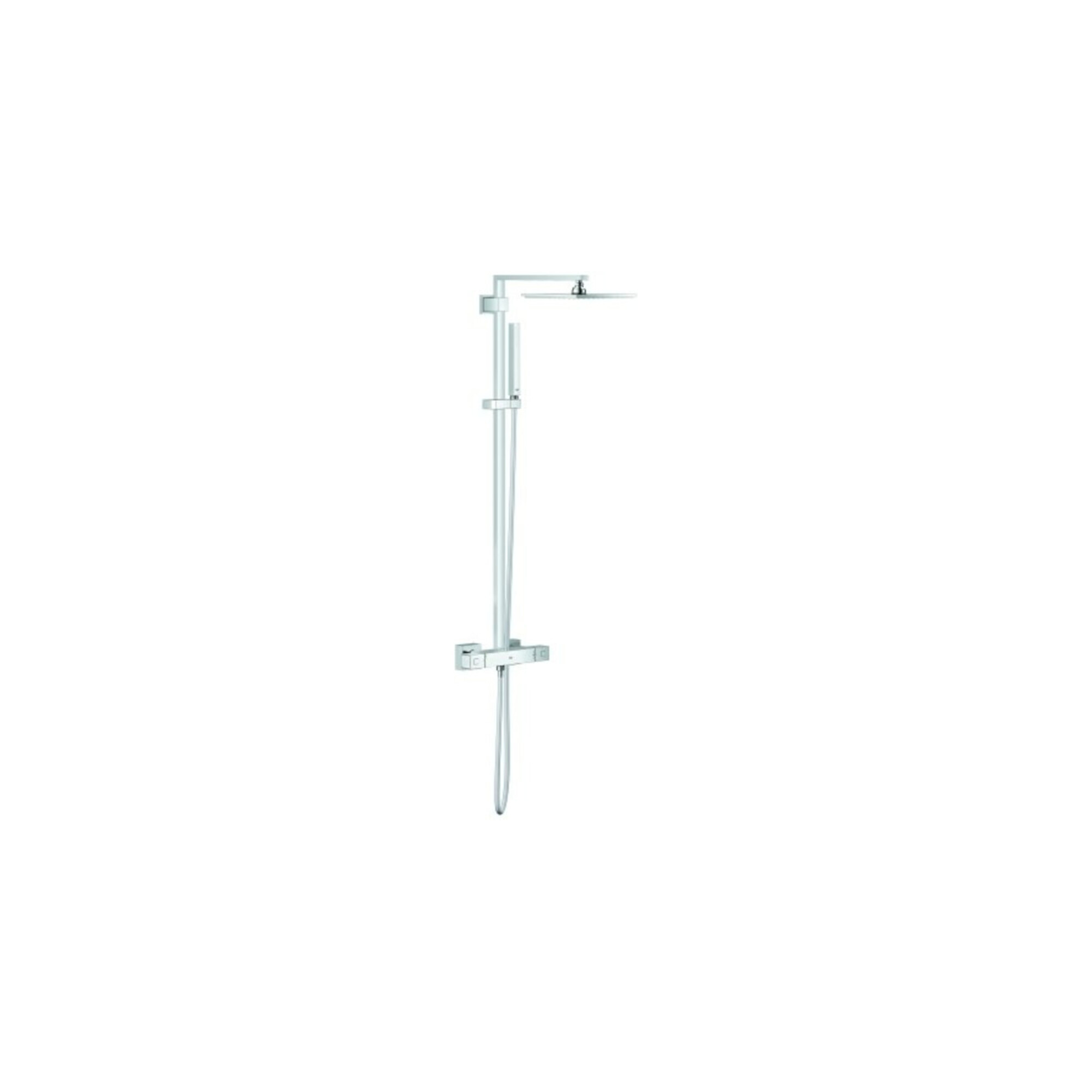 Grohe Duschsystem Euphoria Cube 230 chrom, mit AP-Thermostat, Ausladung 40cm