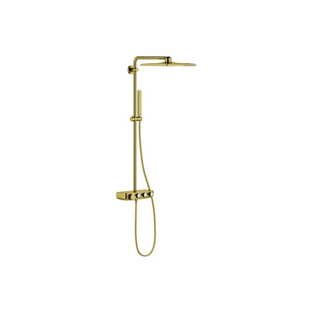 Grohe Duschsystem Euphoria SmartC 310 Cube D C sr g, m AP-Thermostat, Arm 45cm schwenkb.