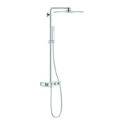 Grohe Duschsystem Euphoria SmartC 310 Cube D chr, m AP-Thermostat, Arm 45cm schwenkbar