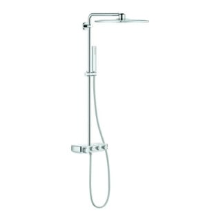 Grohe Duschsystem Euphoria SmartC 310 Cube D chromé, mit AP-Thermostat, 45 cm schwenkbarer Arm