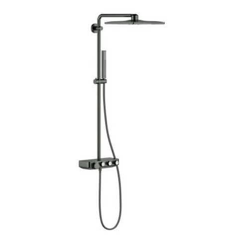 Grohe Duschsystem Euphoria SmartC 310 Cube D h grap g, m AP-Thermostat, Arm 45cm schw