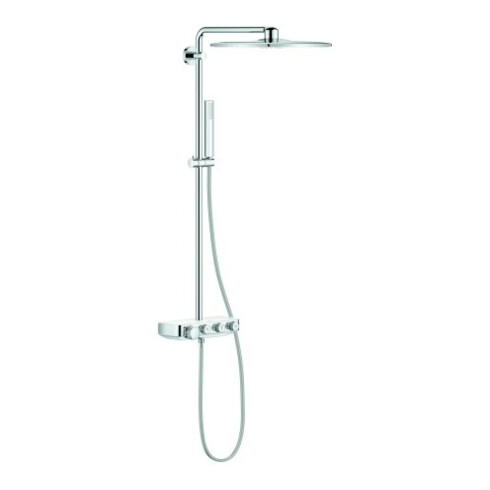 Grohe Duschsystem Euphoria SmartC 310 Cube D m AP-Thermostat, Wandmontage, moon white