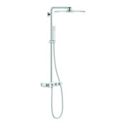 Grohe Duschsystem Euphoria SmartC 310 Cube D m AP-Thermostat, Wandmontage, moon white