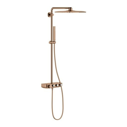 Grohe Duschsystem Euphoria SmartC 310 Cube D w ss g, m AP-Thermostat, Arm 45cm schwenkb.