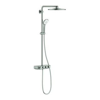 Grohe Duschsystem Euphoria SmartC 310 Duo sst, m AP-Thermostat, Arm 45cm schwenkb.