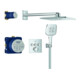 Grohe Duschsystem Grohtherm Smartcontrol encastré, avec pluie SmartActive 310 Cube, chrome-1