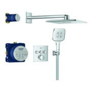Grohe Duschsystem Grohtherm Smartcontrol encastré, avec pluie SmartActive 310 Cube, chrome