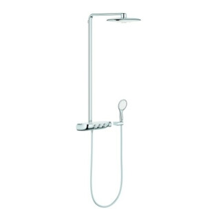 Grohe Duschsystem Rainshower SmartC Duo 360 m AP-Thermostat, Wandmontage, moon white