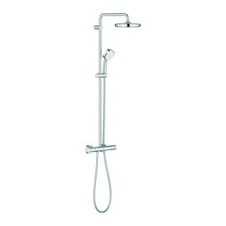 Grohe Duschsystem Tempesta Cosmopolitan 210 chr, m AP-Thermostat, schwenkb. Arm 39cm