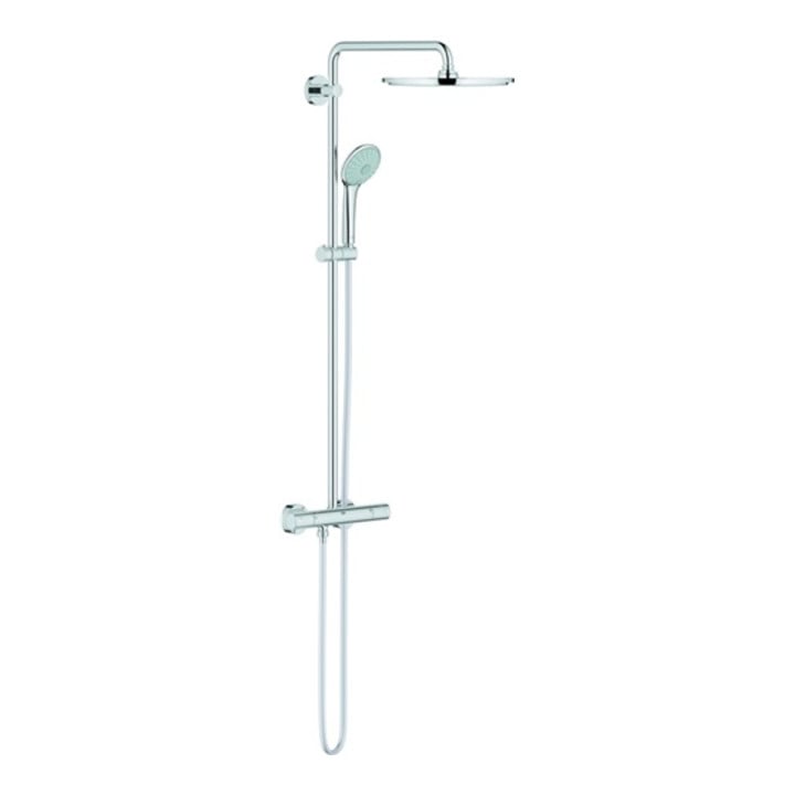 Grohe Duschsystem XXL SYSTEM 310 EUPHORIA mit Thermostatbatterie für die Wandmontage chrom