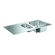 Grohe Einbauspüle K200 60-S 96,5/50 1.5 rev 96,5x50cm, m Tropffl, aufl, 1,5 B, ES-1