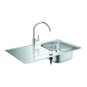 Grohe Einbauspüle-Set K200 86x50cm, 1 Be, m EH-Spültischarmatur, ES