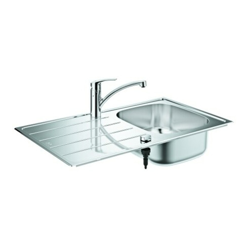 Grohe Einbauspüle-Set K200 Eurosmart 86x50cm, 1 Be, m EH-Spültischarmatur, ES