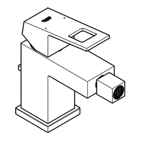 Grohe Einhand-Bidetbatterie EUROCUBE DN 15 chrom