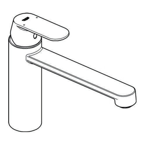 Grohe Einhand-Spültischbatterie C EUROSMART DN 15 Mousseur chrom