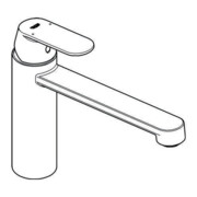 Grohe Einhand-Spültischbatterie C EUROSMART DN 15 Mousseur chrom