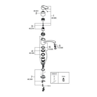 Grohe Einhand-Spültischbatterie C EUROSMART DN 15 Mousseur chrom