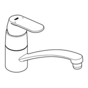 Grohe Einhand-Spültischbatterie C EUROSMART DN 15 Mousseur chrom