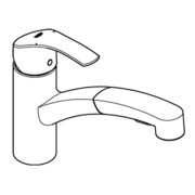 Grohe Einhand-Spültischbatterie EUROSMART DN 15, ausziehbare Spülbrause chrom-1