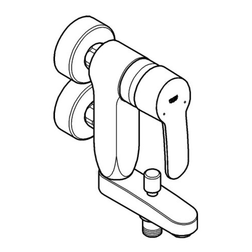 Grohe Einhand-Wannenbatterie C VERTICA EUROSTYLE DN 15 chrom