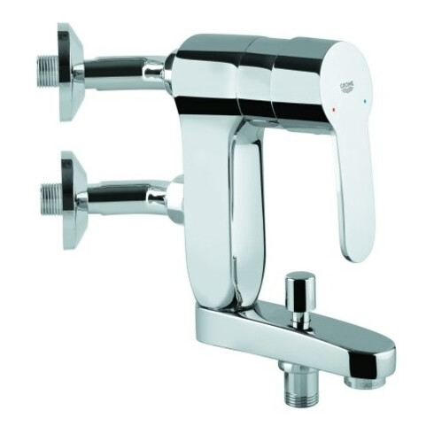 Grohe Wannen-Einhebelmischer Vertica Eurostyle C 1/2", Anschl.-Wkl. 45Gr, Wd-mont., chrom
