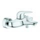 Grohe Einhand-Wannenbatterie EUROSTYLE DN 15, Wandmontage, geschlossener Metall-Hebelgriff chrom-1