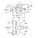 Grohe Einhand-Wannenbatterie EUROSTYLE DN 15, Wandmontage, geschlossener Metall-Hebelgriff chrom-2