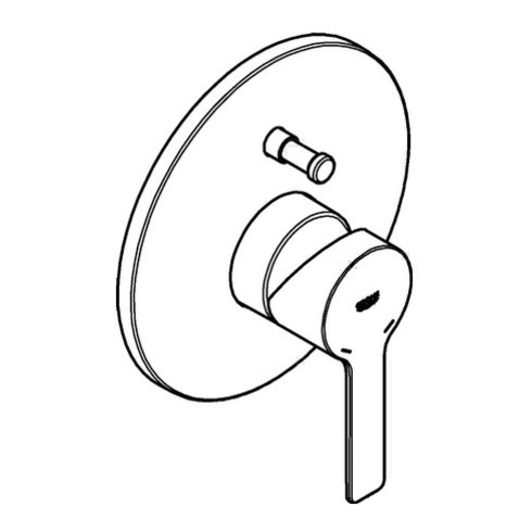 Grohe Einhand-Wannenbatterie LINEARE chrom