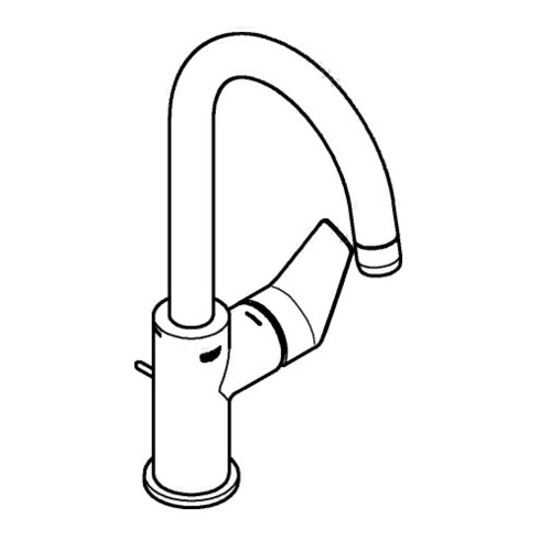 Grohe Einhand-Waschtischbatterie BAUEDGE DN 15 · L-Size chrom