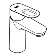Grohe Einhand-Waschtischbatterie BAULOOP DN 15, S-Size glatter Körper chrom-1