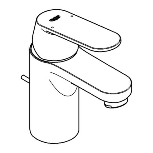Grohe Einhand-Waschtischbatterie COSMOPOLITAN EUROSMART DN 15 Auslauf mit Mousseur chrom