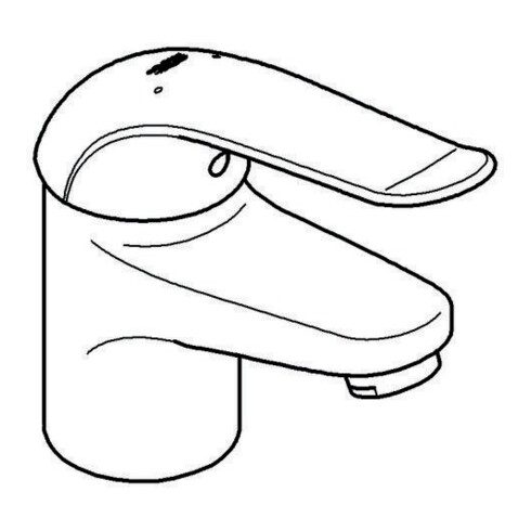 Grohe Einhand-Waschtischbatterie EUROECO SPEZIAL DN 15 glatter Körper chrom