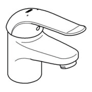 Grohe Einhand-Waschtischbatterie EUROECO SPEZIAL DN 15 glatter Körper chrom