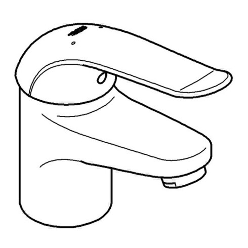 Grohe Einhand-Waschtischbatterie EUROECO SPEZIAL DN 15 glatter Körper chrom
