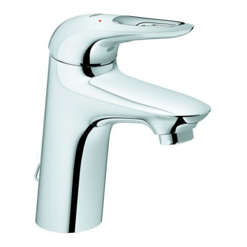 Grohe Einhand-Waschtischbatterie Eurostyle 33557_3 S-Size Kette Hebel offen chrom