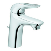 Grohe Einhand-Waschtischbatterie EUROSTYLE DN 15, S-Size, offener Metall-Hebelgriff chrom