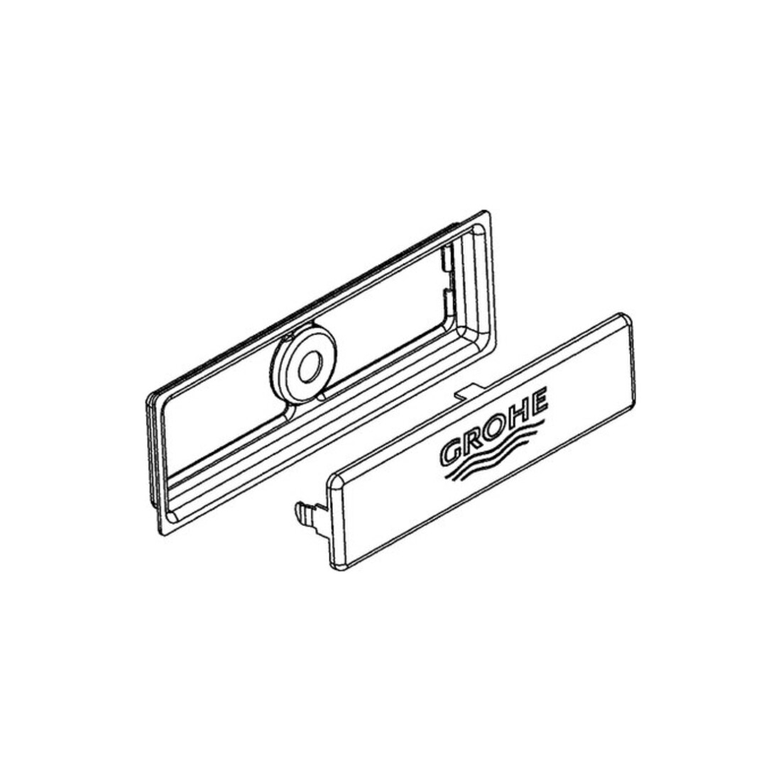 Grohe Élément de recouvrement 42578 pour évier de cuisine acier inoxydable