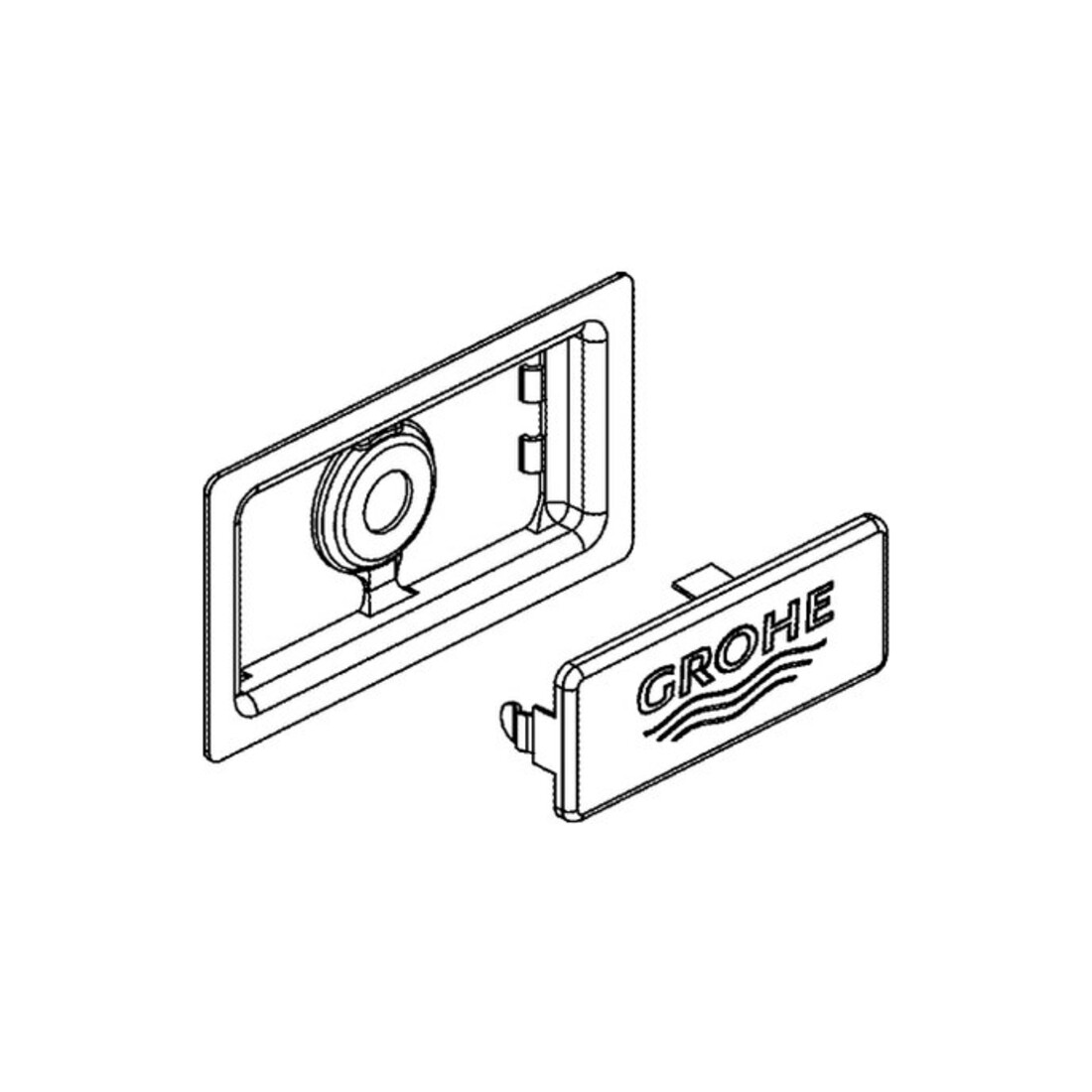 Grohe Élément de recouvrement 42579 pour évier de cuisine en acier inoxydable