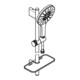 Grohe Ensemble barre de douche Rainshower SmartActive 150 barre 90cm, 3 jets, blanc lunaire-4