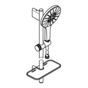 Grohe Ensemble barre de douche Rainshower SmartActive 150 barre 90cm, 3 jets, blanc lunaire-4